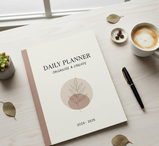 Daily Planner Printable PDF | Productivity Planner for Tasks, Goals & Time Management
