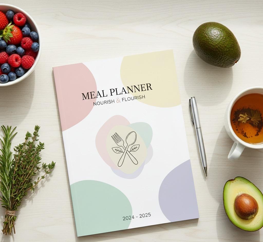 Meal Planner & Diet Tracker Printable | Weekly Meal Plan, Grocery List & Nutrition Tracker